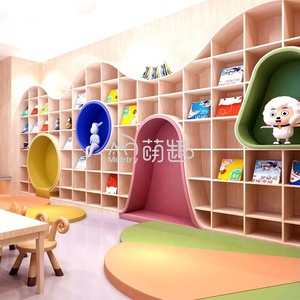 Moetry-Estantería de madera para <span class=keywords><strong>biblioteca</strong></span> de niños, mueble para guardería - Product Image 2