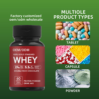 Complément Sportif Yiteng JR-DB pour Adultes, Isolat de Protéine de Lactosérum en Capsules pour Prise de Masse Musculaire, Soutien Immunitaire, 60 Capsules par Lot (OEM/ODM)