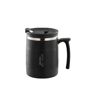 Custom Logo Double Wall 304 Stainless Steel Camping Beer Thermos Vacuum Coffee Mug With Handle