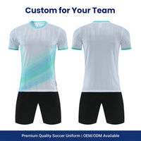 Réplica de Camiseta de Fútbol Personalizada, Sublimada, de Malla de Poliéster con Logotipo, Nombre y Número, Camiseta de Fútbol OEM al por Mayor