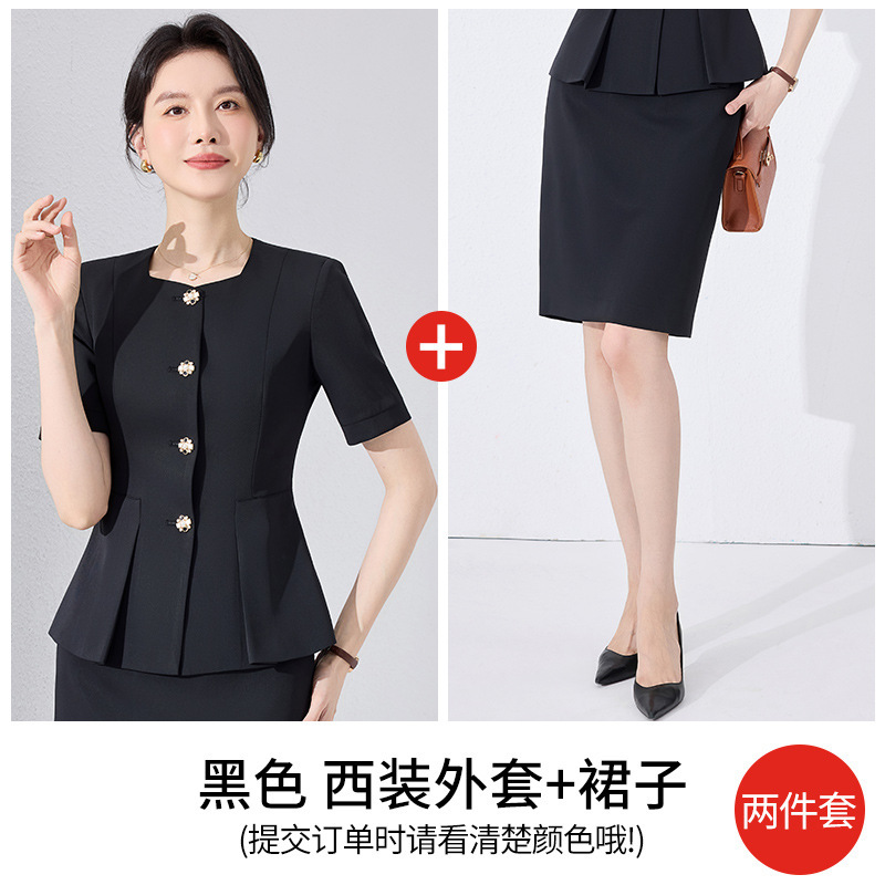 black suit dress
