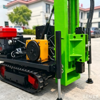 Foreuse d'exploration sur chenilles portable de 20 m, diesel hydraulique, pour carottage diamanté et échantillonnage de sol agricole, modèle BZ-20TL YJC