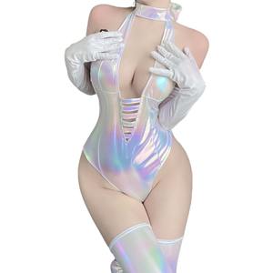 2025 nouveau body Anime à entrejambe ouvert-maillots de bain de style scolaire sans bande avec dentelle transparente et chambre à coucher <span class=keywords><strong>Tease</strong></span> Lingerie Sexy - Product Image 6