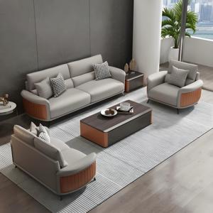 Commerciële Wachtkamer 1/2/3 Sofa Set Meubels Kantoor Receptie En Lounge Pu Lederen Sofa Combinatie - Product Image 5