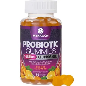 Bán buôn chế độ ăn uống bổ sung Probiotics Gummies cho phụ nữ và nam giới với Lactobacillus acidophilus hỗ trợ miễn dịch & tiêu hóa sức khỏe
