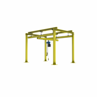 Chariot de levage suspendu modulaire léger KBK pour monorail, capacités multiples de 125 kg à 3000 kg pour la ligne de production
