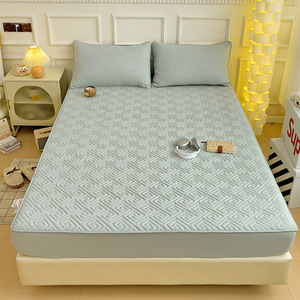Funda de sábana ajustable acolchada <span class=keywords><strong>Simmons</strong></span>, Protector de colchón antibacteriano respetuoso con la piel, funda de cama gruesa, Protector a prueba de suciedad - Product Image 1