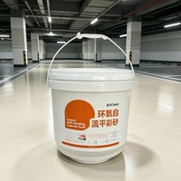 Peinture de sol en sable coloré époxy haute dureté, écologique, résistante à l'usure, anti-âge, auto-nivelante, revêtement liquide