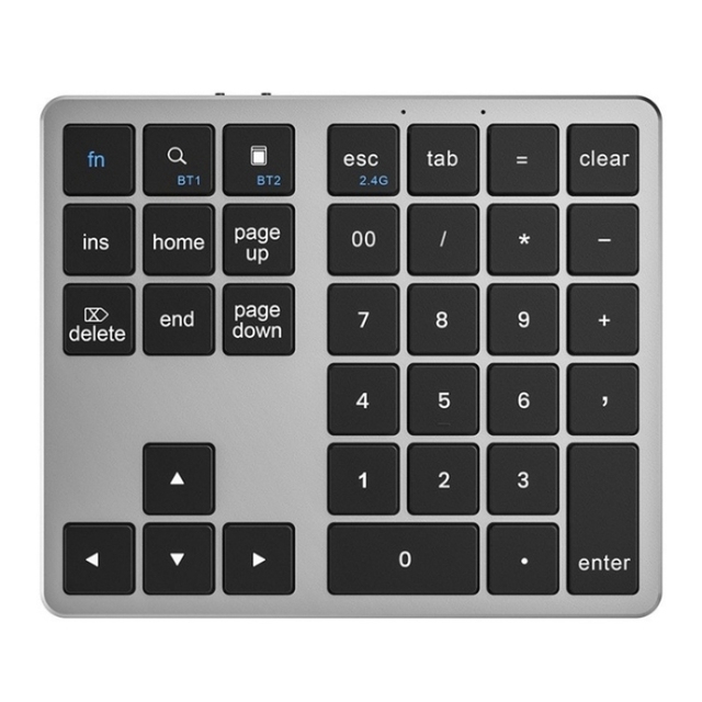 K-35 Ultra Slim 35 Keys Wireless Keyboard Mini Portable Keyboard for Laptop Tablet PC Mobile Phone
