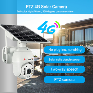 Anxinshi Ubox App 1080P <span class=keywords><strong>Voix</strong></span> bidirectionnelle 4G Wifi <span class=keywords><strong>IP</strong></span> Panneau solaire Batterie double alimentation PTZ Caméra CCTV - Product Image 2