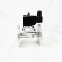 2WBF-50 2 pouces 220VAC à bride en acier inoxydable électrovanne pour l'air de l'eau