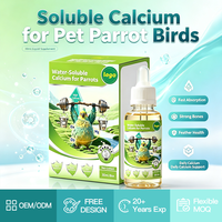Calcium soluble dans l'eau pour oiseaux, perroquets, gluconate de calcium, lactate avec vitamine B2, zinc, fer, L-thréonine, flacon de 30 ml