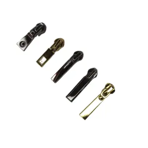 Factory Direct High Quality Plating Zip Sliders Pulls Metal Zipper Pullers For Shoes Bags Luggages Clothing