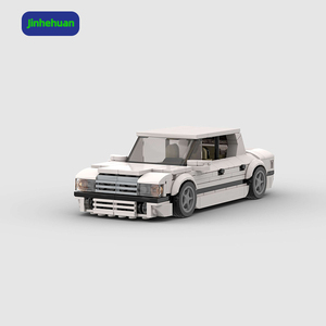 Moc Gạch Mô Hình Màu Trắng Đồ Chơi Thể Thao Xe PVC ABS Mini Khối Thiết Lập Xe Pcs Giấy Hướng Dẫn PP Xây Dựng Khối Bộ Cho Bé Trai Xe - Product Image 1