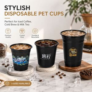 Vasos de Plástico Transparentes Personalizables para Aperitivos de 16 oz, PET con Impresión Digital, 90 mm de Diámetro, para Catering, Exhibición, Bodas, Recepciones y Fiestas - Product Image 4