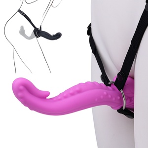 CITYFUN S Shape Lesbian Strapon <b>Dildo</b> Double Head <b>Dildo</b> Double Stimulation Couples Sex Pleasure Strapon <b>Dildo</b> for Couples - Product Image 1