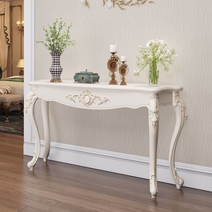 <span class=keywords><strong>Console</strong></span> de style européen, luxe léger et design simple, avec un design semi-circulaire, pour l'<span class=keywords><strong>entrée</strong></span> et le salon, à placer au mur. - Product Image 3