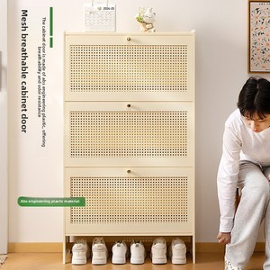 <span class=keywords><strong>2025</strong></span> nhà lối vào đơn giản Flip-Top tre Tủ giày tiết kiệm không gian phòng khách lưu trữ đồ nội thất bền Giày tổ chức - Product Image 4