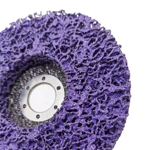 <span class=keywords><strong>Disque</strong></span> de nettoyage et de décapage, meule abrasive violette <span class=keywords><strong>pour</strong></span> l'élimination de la rouille, de la peinture et des incrustations métalliques, compatible avec les meuleuses d'angle - Product Image 2