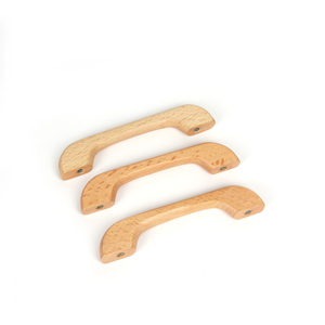 Pegangan pintu furnitur mode kenop Laci kabinet furnitur dapur gagang kayu pegangan kayu Modern OEM/ODM - Product Image 6