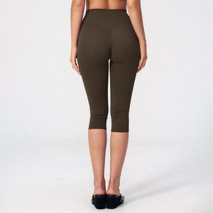 CIYING <span class=keywords><strong>Leggings</strong></span> Capri da Donna a Vita Alta, Spazzolati, per Yoga e Fitness, con Controllo Pancia, all'Ingrosso - Product Image 4
