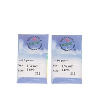 Aiguille courbe Dotec LWX6T (LWX2T, 29BL, SY7395) compatible avec les machines à coudre portables à point invisible Consew 75T, CM-101, CM-364