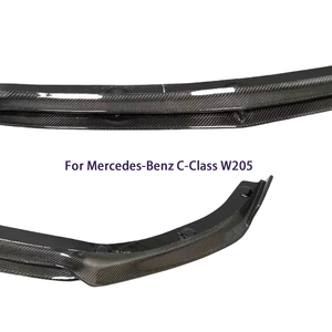 ลิ้นหน้าคาร์บอนไฟเบอร์ทรง CMST สำหรับรถเบนซ์ C-Class W205 4 ประตู ปี 2015-2021 - Product Image 2