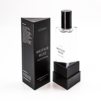 Boîtes d'emballage de luxe personnalisées pour parfums et cosmétiques avec doublure en éponge, matériaux recyclés, petite taille, boîte cadeau en papier