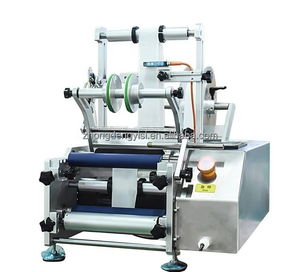 Machine d'étiquetage semi-automatique pour bouteilles rondes en plastique ou en verre de petite taille - Product Image 1