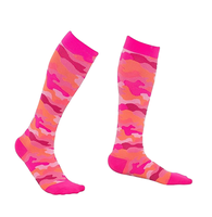 Chaussettes de sport en coton à compression élevée, personnalisées, fantaisie, originales, avec impression numérique, conception OEM