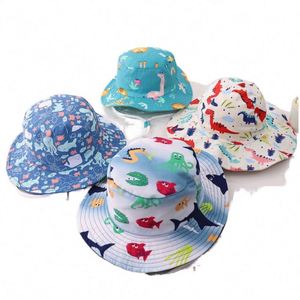 Sombreros de Pescador de Algodón para Niños y Niñas, Diseño de Dibujos Animados, para Deportes al Aire Libre, con Cordón, Verano 2025 - Product Image 5