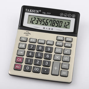 Calculadora de Voz Tg777, Calculadora de Escritorio Grande de ABS Negro, Funciona con Batería, Logotipo Personalizado, Uso Financiero y de Oficina - Product Image 4