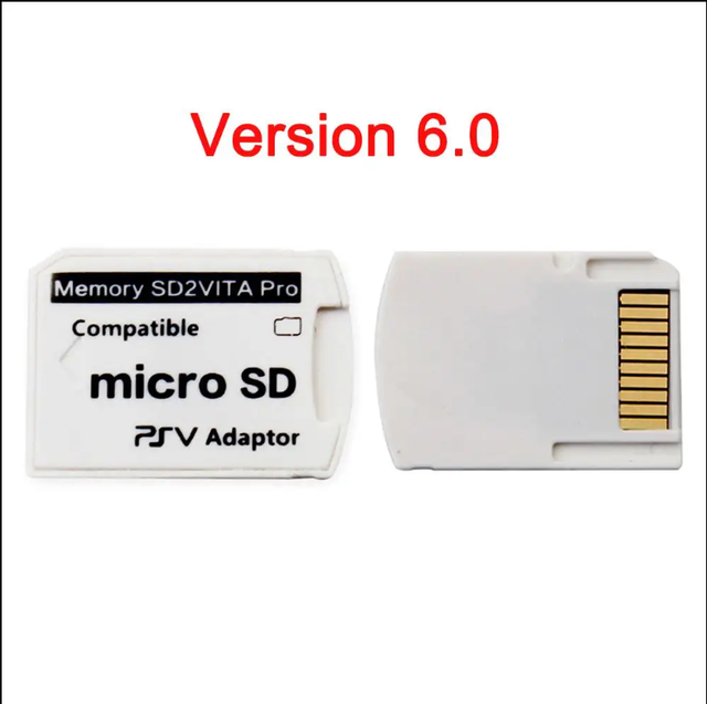 Premium SD2Vita Pro V6.0 V3.0 Adapter for PSV 1000/2000 Portable Micro SD Card Holder Converter High Speed Memory Stick Case