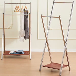 Stendibiancheria Pieghevole da Terra in Acciaio Inox <span class=keywords><strong>per</strong></span> Balcone e Interni, <span class=keywords><strong>Stendino</strong></span> <span class=keywords><strong>per</strong></span> Asciugatura al Sole di Coperte, Cappotti e Cappelli con Design Rinforzato - Product Image 1