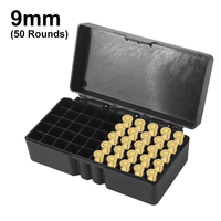 Boîte à munitions de 9 mm, 50/100 cartouches, étui de rangement pour munitions, étui de chasse, porte-balles, organisateur de cartouches, conteneur