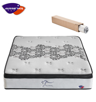 King Queen Einzelbett Hybrid-Matratze in Box Kühlende Hybrid Faltbare Latex-Gel-Memory-Foam Taschenfederkern-Matratzen