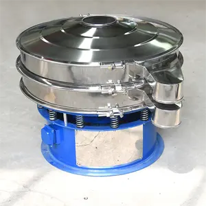 Qianzhen High Precision Electric Rotary Vibrating Sieve Sifter With Wear Resisting Mesh Screen For Oil Sand Soil