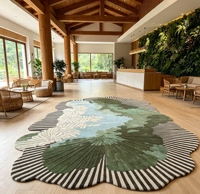 Handmade Carpet Soft Pile for Nursery Kids Room Safe Non Slip Floor Mat Office Lounge Modern Area Rug