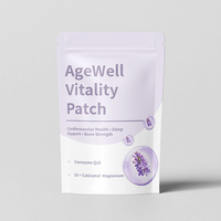 Patch transdermique hypoallergénique D3+Calcium+Magnésium pour la santé, le sommeil, la force osseuse, la vitalité anti-fatigue AgeWell