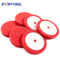 EVERTOOL 6.5 "8" tampon de polissage rotatif en mousse éponge de nettoyage de voiture applicateur de cire tampon de mousse de finition fine pour le polissage automatique