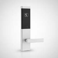 Cerradura Inteligente de Seguridad para Hotel, de Aleación de Aluminio, con Llave Mecánica RFID, Desbloqueo con Tarjeta de Memoria, Compatible con Sistemas de Gestión Hotelera