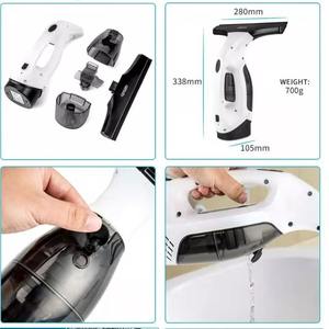 Nettoyeur de vitres rechargeable, aspirateur pour le nettoyage des miroirs de douche, des carreaux, des surfaces en verre, aspirateur électrique pour vitres, raclette électrique - Product Image 2