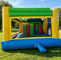 Château gonflable à thème clown joyeux pour enfants, idéal pour les jeux, les divertissements, les fêtes et les activités de plein air