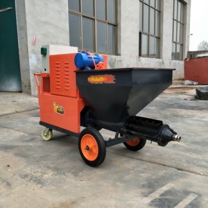 Machine à projeter du mortier électrique diesel automatique <span class=keywords><strong>de</strong></span> haute qualité, <span class=keywords><strong>pistolet</strong></span> à mortier mobile avec moteur <span class=keywords><strong>de</strong></span> 18 CV à vendre - Product Image 4