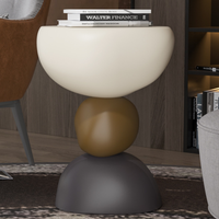 Table basse artistique moderne en pierre, style luxe léger et créatif, pour salon, vente en gros