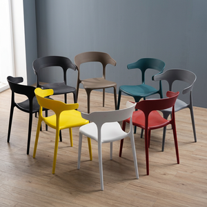 Modern <b>Stackable</b> Plastic Office <b>Dining</b> <b>Chairs</b> with Backrest for Apartment Home Office Hotel & School Use Durable Plastic Frame - Product Image 4