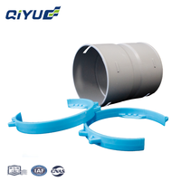 Connecteur de tuyau en plastique de 90 mm, pièces de système de ventilation central, raccord rapide pour conduit CVC, plomberie industrielle