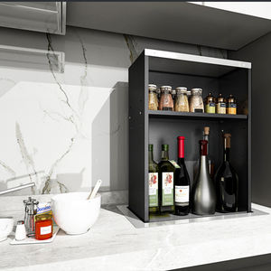 Système de rangement de cuisine relevable en alliage métallique, panier coulissant pour armoire haute - Product Image 2