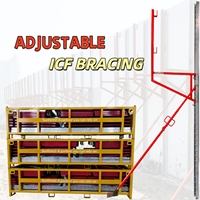 Sistema de Refuerzo ICF Reutilizable Resistente al Desierto, Revestimiento Anti-UV Resistente a la Arena, Refuerzo ICF de Acero de 10 a 20 pies para KSA, Qatar, Omán