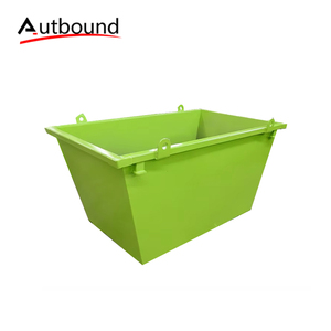 Bac de levage mobile robuste pour la gestion des déchets, des ferrailles et des matériaux lourds, destiné aux machines de traitement des conteneurs de déchets et de ferraille. - Product Image 1